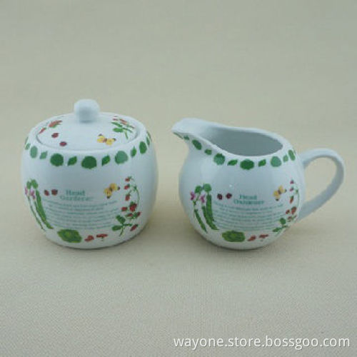 300mL Ceramic Sugar Pot, Partner with Tea or Coffee Time